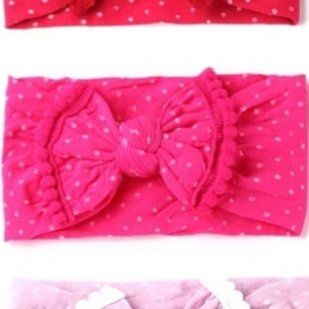 🆕️Hot pink polka dot headband